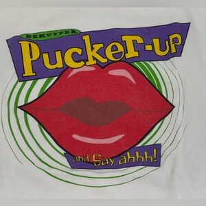 Vintage Sour Apple Pucker‎ T-Shirt Made in USA Single Stitch